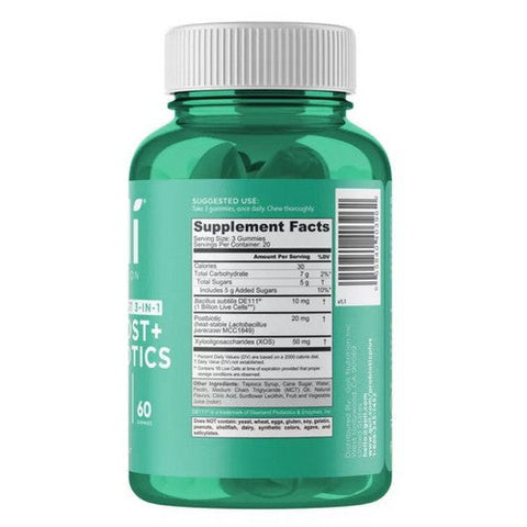 Goli Nutrition, Pre + Post + Probiotics Gummies, 60 Count Goli Nutrition