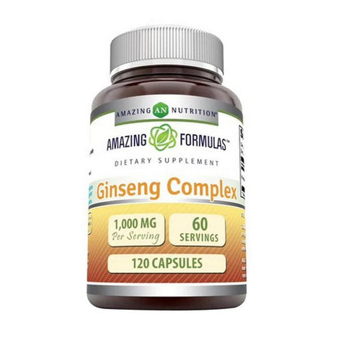 Amazing Nutrition, Amazing Formulas Ginseng Complex, 1000 mg, 120 Caps