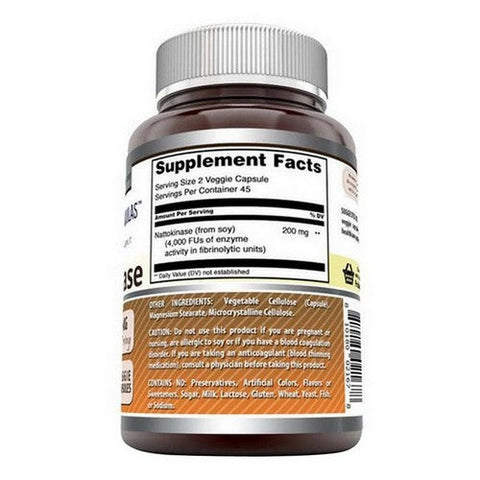 Amazing Nutrition, Amazing Formulas Nattokinase, 100 mg, 90 VegCaps Amazing Nutrition