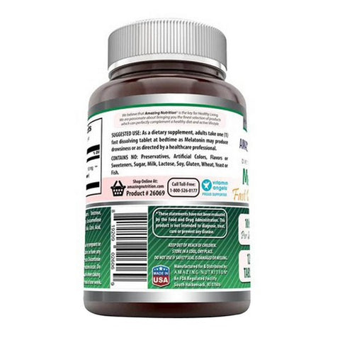 Amazing Nutrition, Amazing Formulas Melatonin Fast Dissolving Citrus, 10 mg, 120 Tabs