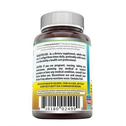 Amazing Nutrition, Amazing Omega Fish Oil, 1,000 mg, 400 Softgels