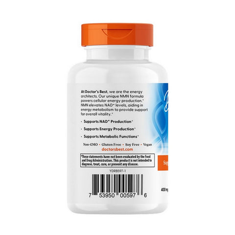 Doctors Best, NMN, 400 Mg, 60 Delayed Release Capsules