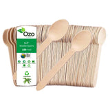 Ozo EcoPro, Wooden Spoons 6.3", 100 Packets