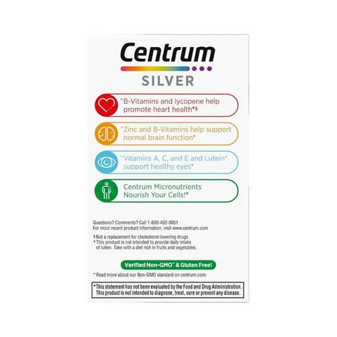 Centrum, Silver Adult 50+, 125 Tablets Centrum