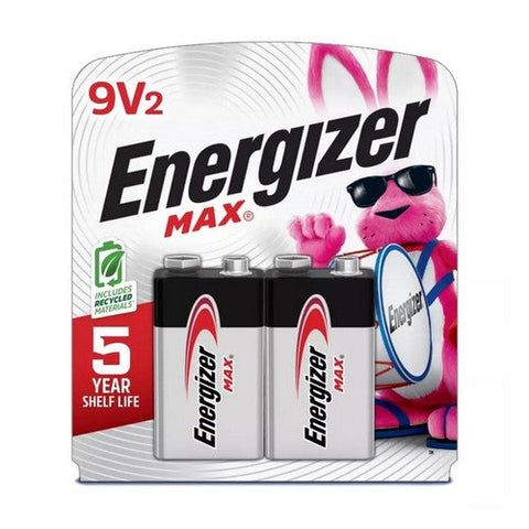 Energizer, Max Alkaline Batteries 9 Volt, 2 Each Energizer