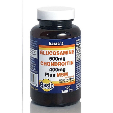 Basic Vitamins, Glucosamine Chondroitin Plus MSM, 120 Tabs
