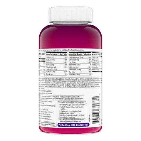 Centrum, Women Multivitamin And Multimineral Supplements, 200 Tabs Centrum