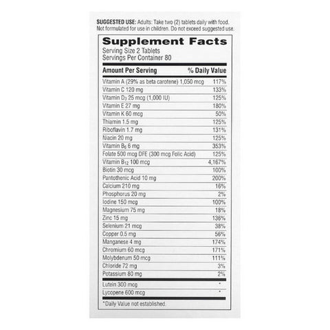 Centrum, Minis Men 50 Plus Multivitamin, 160 Tabs