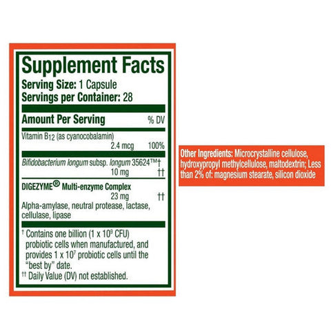 Align Probiotic, Bloating Relief Plus Food Digestion, 28 Capsules Align Probiotic