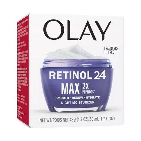 Olay, Retinol 24 Max Night Face Moisturizer for Dull Skin, 1.7 Oz