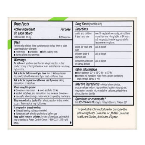 Foster And Thrive, All Day Allergy Cetirizine Hcl, 10 Mg, 14 Tabs Foster And Thrive