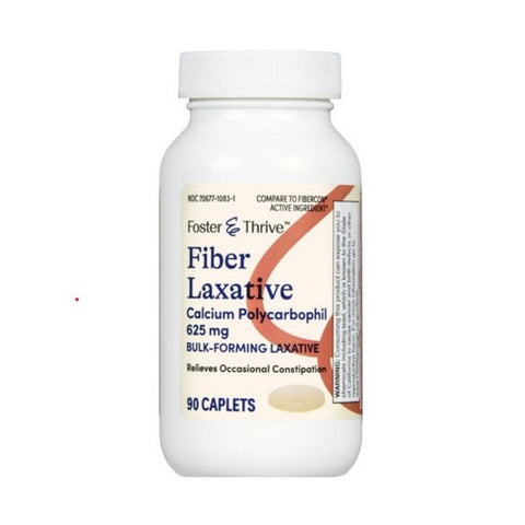 Fiber Laxative Calcium Polycarbophil 90 Caps by Foster And Thrive