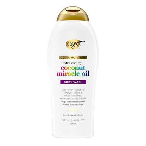 OGX, Extra Creamy Plus Coconut Miracle Oil Ultra Moisture Body Wash, 19.5 Oz