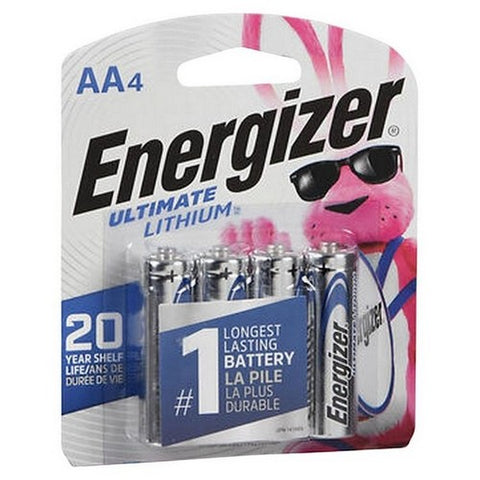 Energizer, Ultimate Lithium Batteries AA, 4 Each