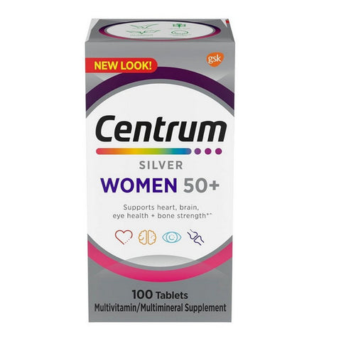 Centrum, Silver Women 50 Plus Multivitamin, 100 Count