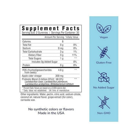 Her Own, Probiotic Light And Clean Natural Berry, 60 Gummies Her Own