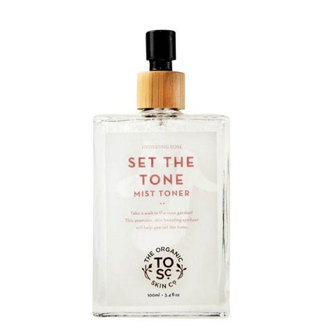 The Organic Skin Co, Set The Tone Hydrating Rose Mist Toner, 3.4 Oz