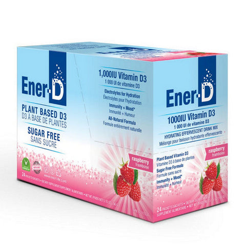 Ener-D, Ener-D Sugar Free Raspberry, 24 Count Ener-D