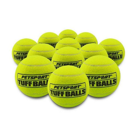Petsport USA, Tuff Ball Dog toy Yellow, 1.8 Inches (Case Of 12) Petsport USA
