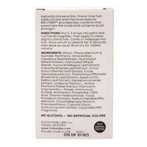 Hobe Labs, Energizer Hair Thickening Serum, 2 Oz