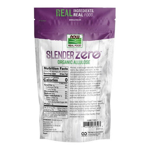 Now Foods, Slender Zero Allulose Organic Powder, 12 Oz Now Foods