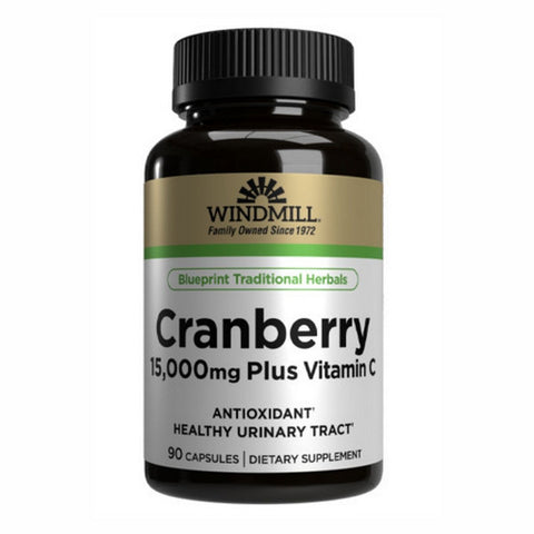 Windmill, Cranberry Plus Vitamin C, 15,000 Mg, 90 Capsules