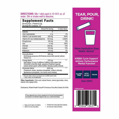 Vitamin Hydrate, Super Hydration Blue Raspberry, 2 Oz