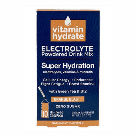 Vitamin Hydrate, Electrolyte Drink Mix Orange Blast, 2 Oz Vitamin Hydrate