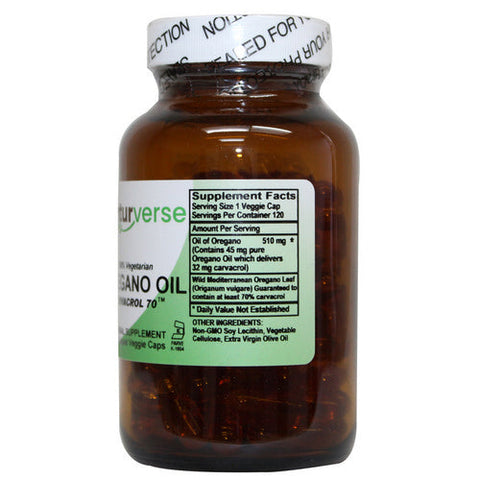 Naturverse, Oregano Oil Liquid Capsules Standardized, 120 VegCaps Naturverse