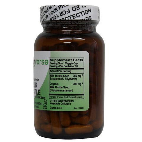 Naturverse, Milk Thistle Powder Capsules Standardized, 90 VegCaps Naturverse
