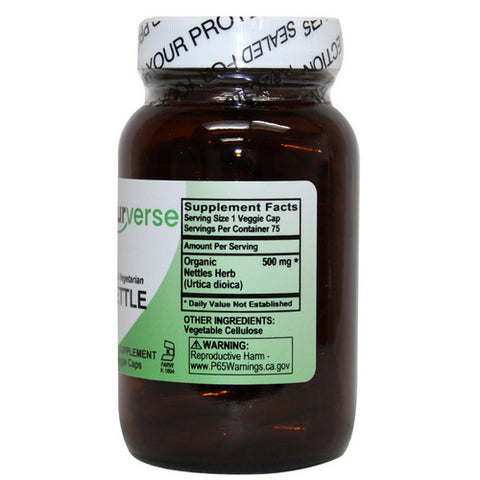 Naturverse, Nettles Powder Capsules, 75 VegCaps