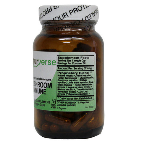 Naturverse, Mushroom Immune Powder Capsules, 90 VegCaps Naturverse