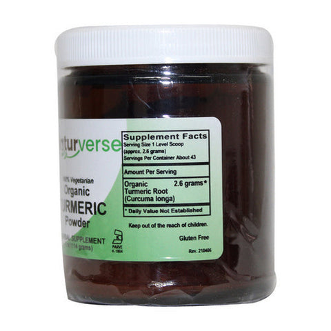 Naturverse, Organic Turmeric Root Powder, 4 Oz Naturverse