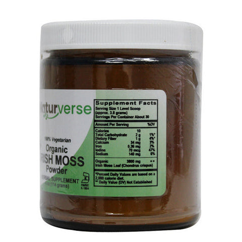Naturverse, Organic Irish Moss Thallus Powder, 4 Oz Naturverse