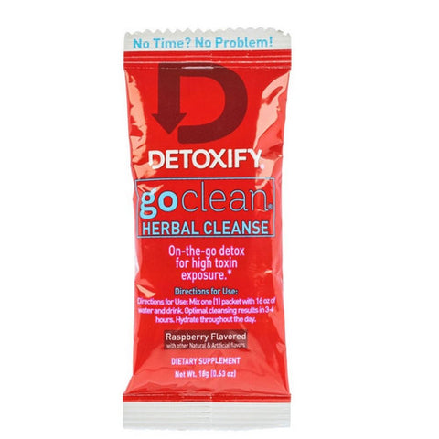 Detoxify, Go Clean Herbal Cleanse With Raspberry, 12 Count