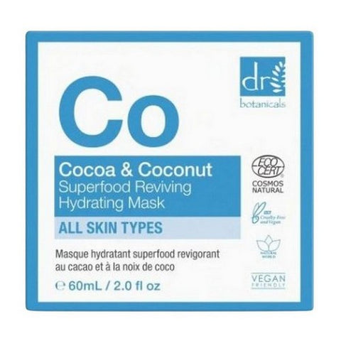 Dr Botanicals, Cocoa And Coconut Superfood Reviving Hydrating Mask, 2 Oz
