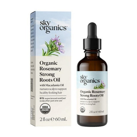 Sky Organics, Organic Rosemary Strong Roots Oil With Macadamia Oil, 2 Oz