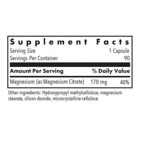 Nutricology/ Allergy Research Group, Magnesium Citrate, 90 Veg Caps Nutricology/ Allergy Research Group