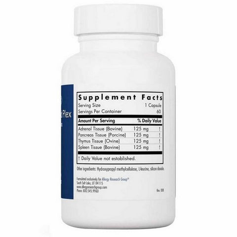 Nutricology/ Allergy Research Group, Immuno Gland Plex Natural Glandulars, 60 Veg Caps