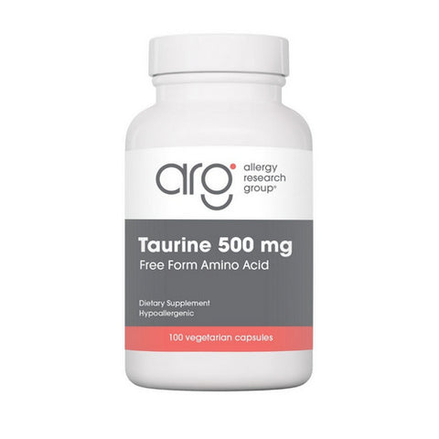 Nutricology/ Allergy Research Group, Taurine, 500 MG, 100 Veg Caps