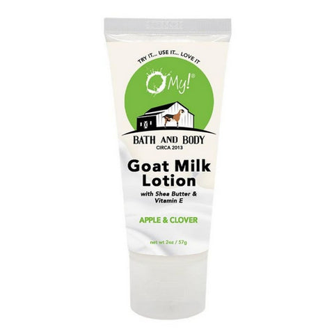 O MY!, Apple And Clover Goat Milk Lotion, 2 Oz