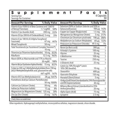 Nutricology/ Allergy Research Group, Ocudyne II Multivitamin For Eye Health, 200 Veg Caps Nutricology/ Allergy Research Group