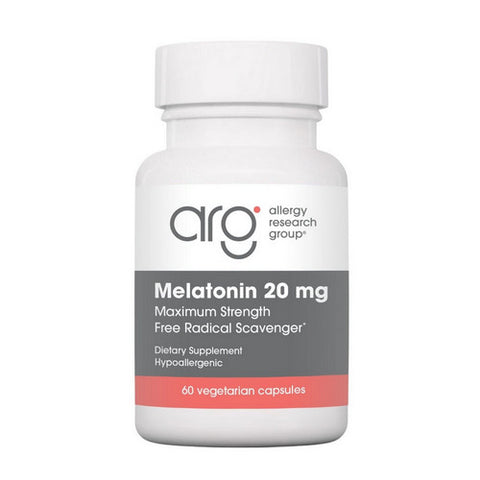 Nutricology/ Allergy Research Group, Melatonin High Potency Melatonin, 20 Mg, 60 Veg Caps