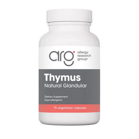 Nutricology/ Allergy Research Group, Thymus Natural Glandular, 75 Veg Caps