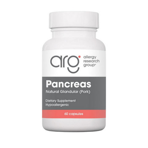 Nutricology/ Allergy Research Group, Pancreas Natural Glandular (Pork), 60 Caps