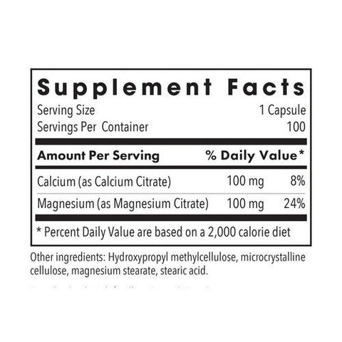 Nutricology/ Allergy Research Group, Calcium Magnesium Citrate, 100 Veg Caps Nutricology/ Allergy Research Group