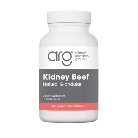 Nutricology/ Allergy Research Group, Kidney Beef Natural Glandular, 100 Veg Caps