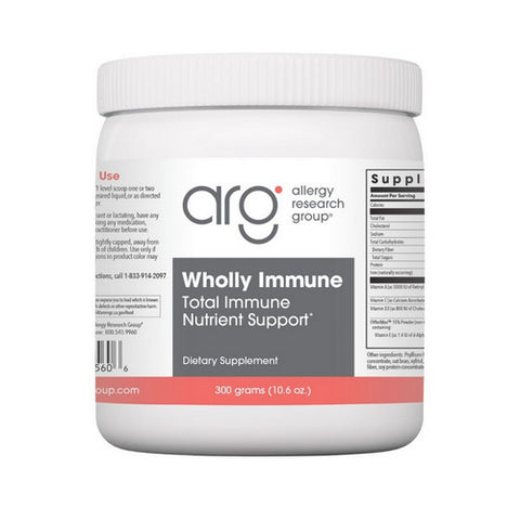 Nutricology/ Allergy Research Group, Wholly Immune Total Immune Nutrient Support, 300 Grams