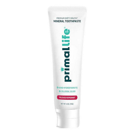 Primal Life Organics, Polished Peppermint Mineral Toothpaste, 4 Oz Primal Life Organics
