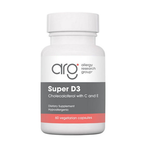 Nutricology/ Allergy Research Group, Super Vitamin D3 Cholecalciferol With C and E, 60 Veg Caps